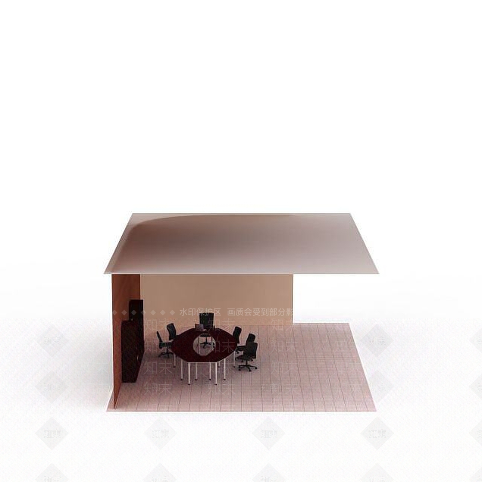 现代书桌椅3D模型下载【ID:1195280261】