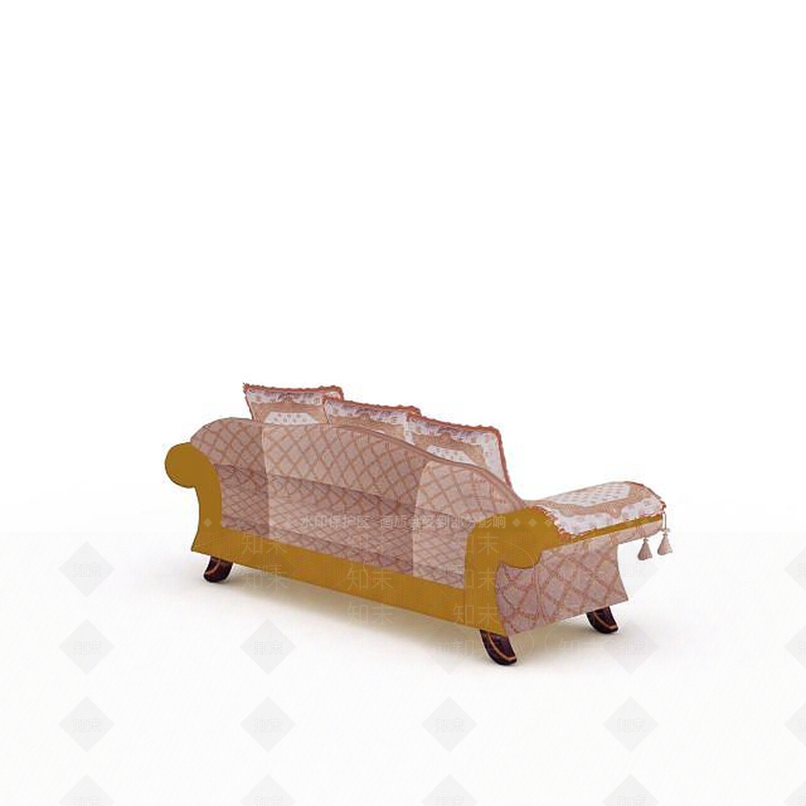 现代双人沙发3D模型下载【ID:1195280278】