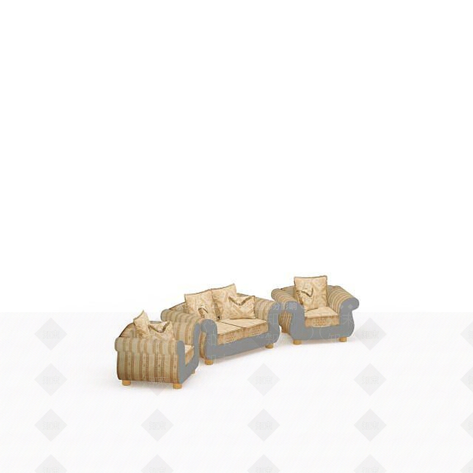 现代双人沙发3D模型下载【ID:1195280352】