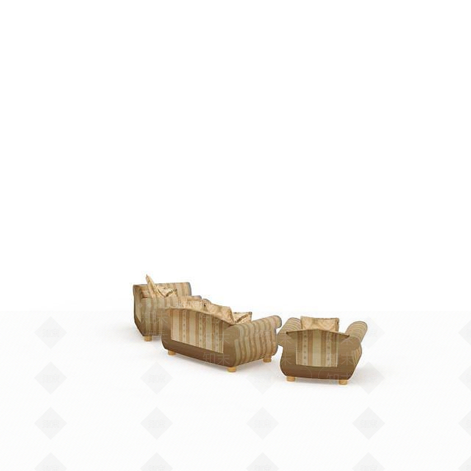 现代双人沙发3D模型下载【ID:1195280352】