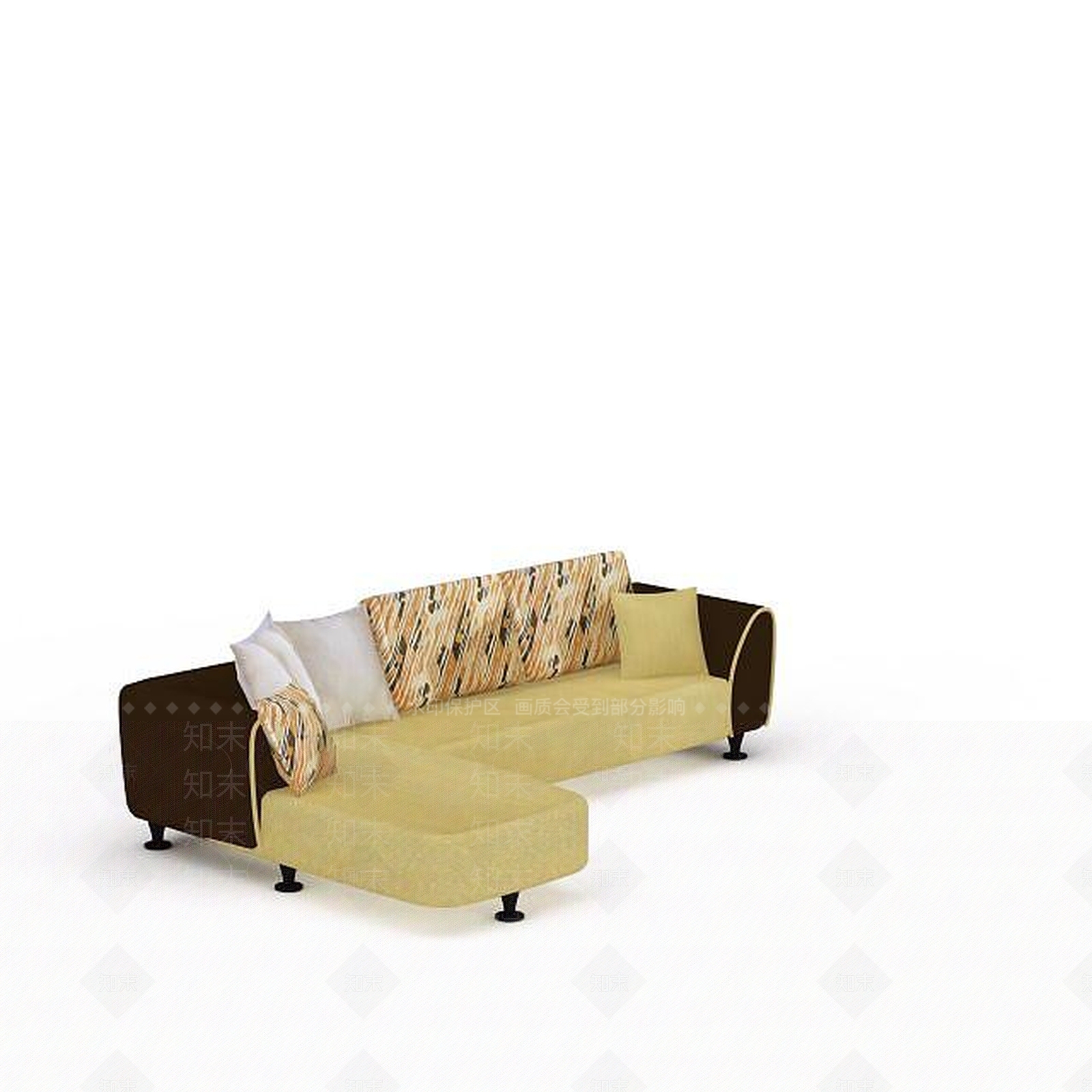 现代双人沙发3D模型下载【ID:1195280450】