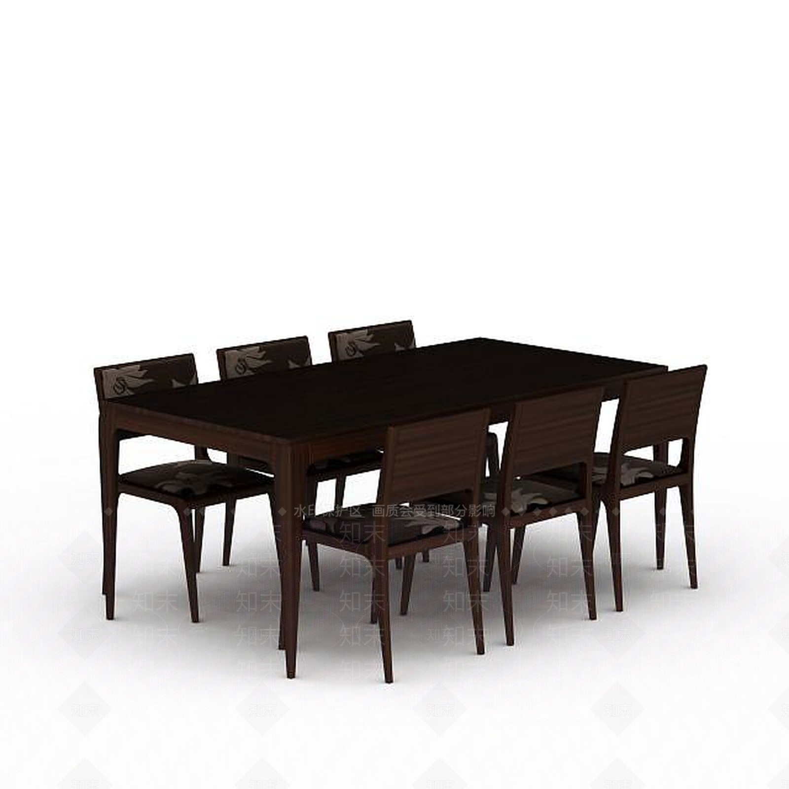 现代书桌椅3D模型下载【ID:1195281267】
