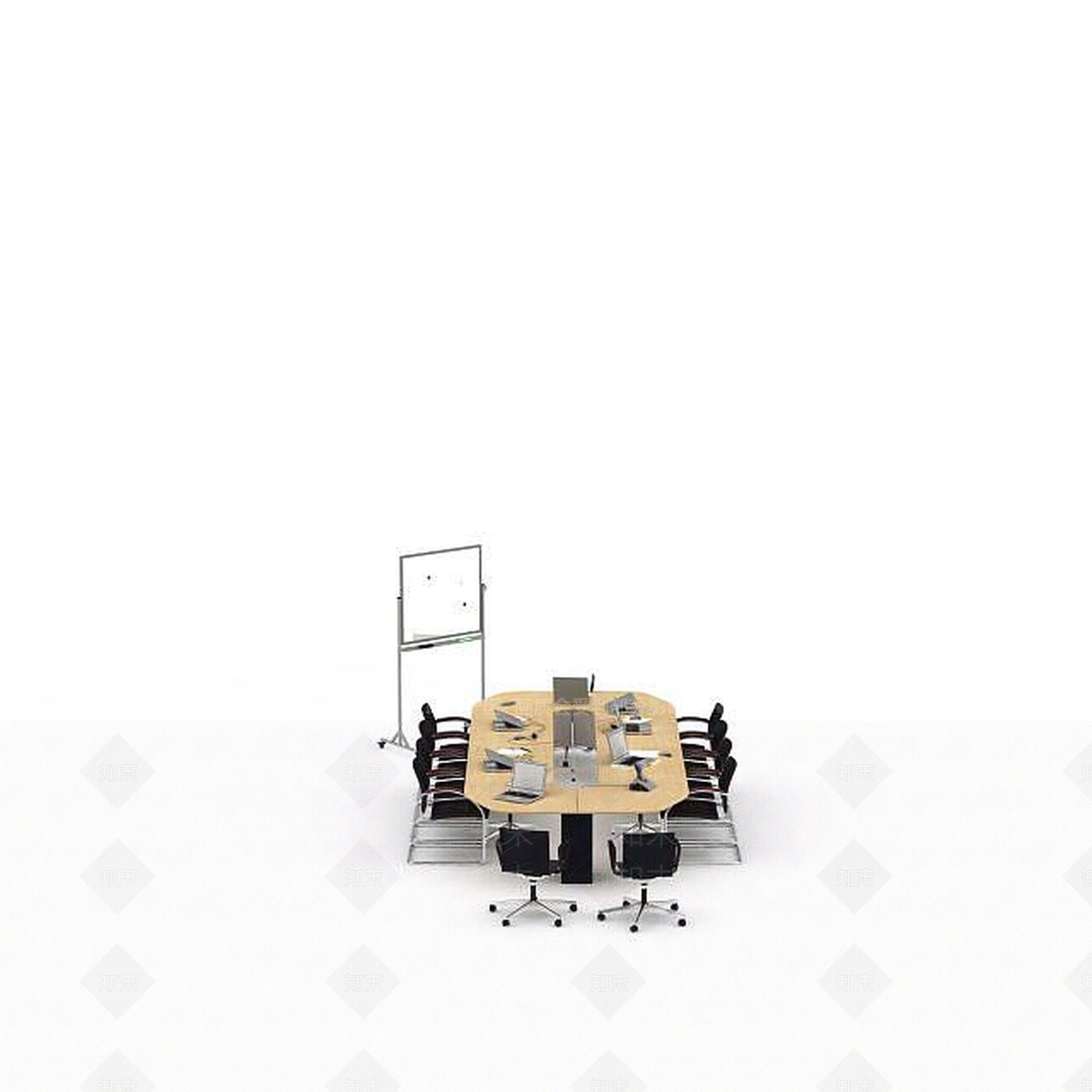 现代书桌椅3D模型下载【ID:1195282086】