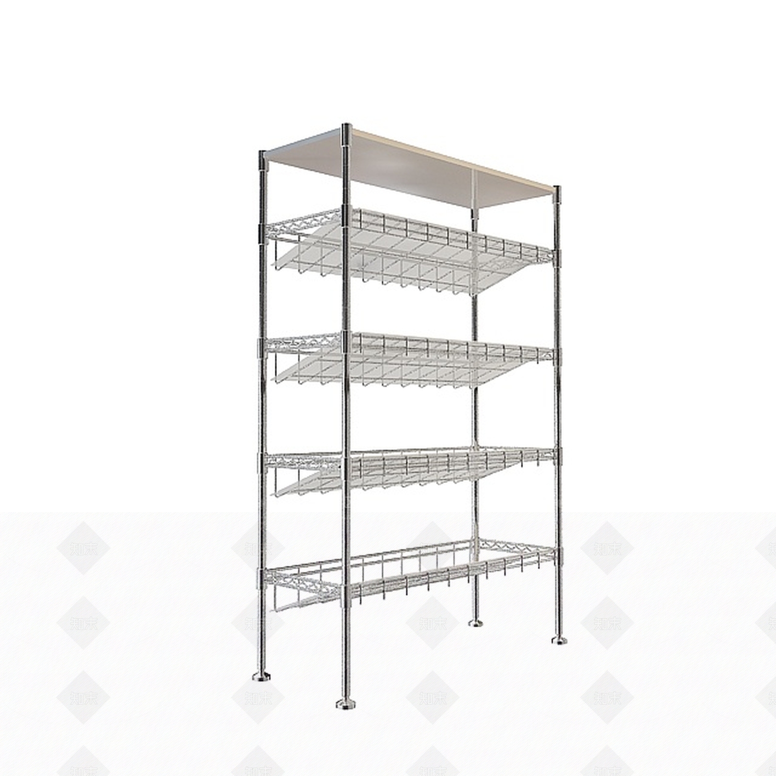 现代妆台妆凳3D模型下载【ID:1195282362】