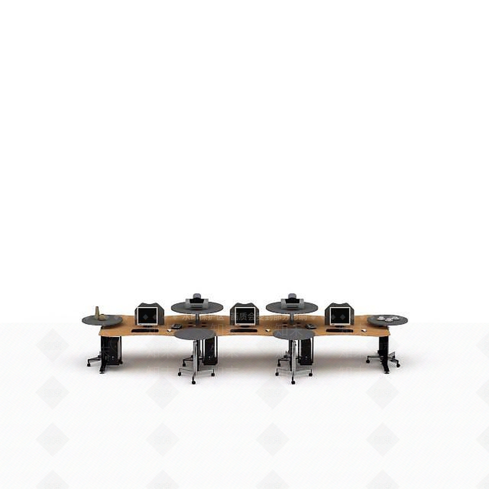现代书桌椅3D模型下载【ID:1195282509】