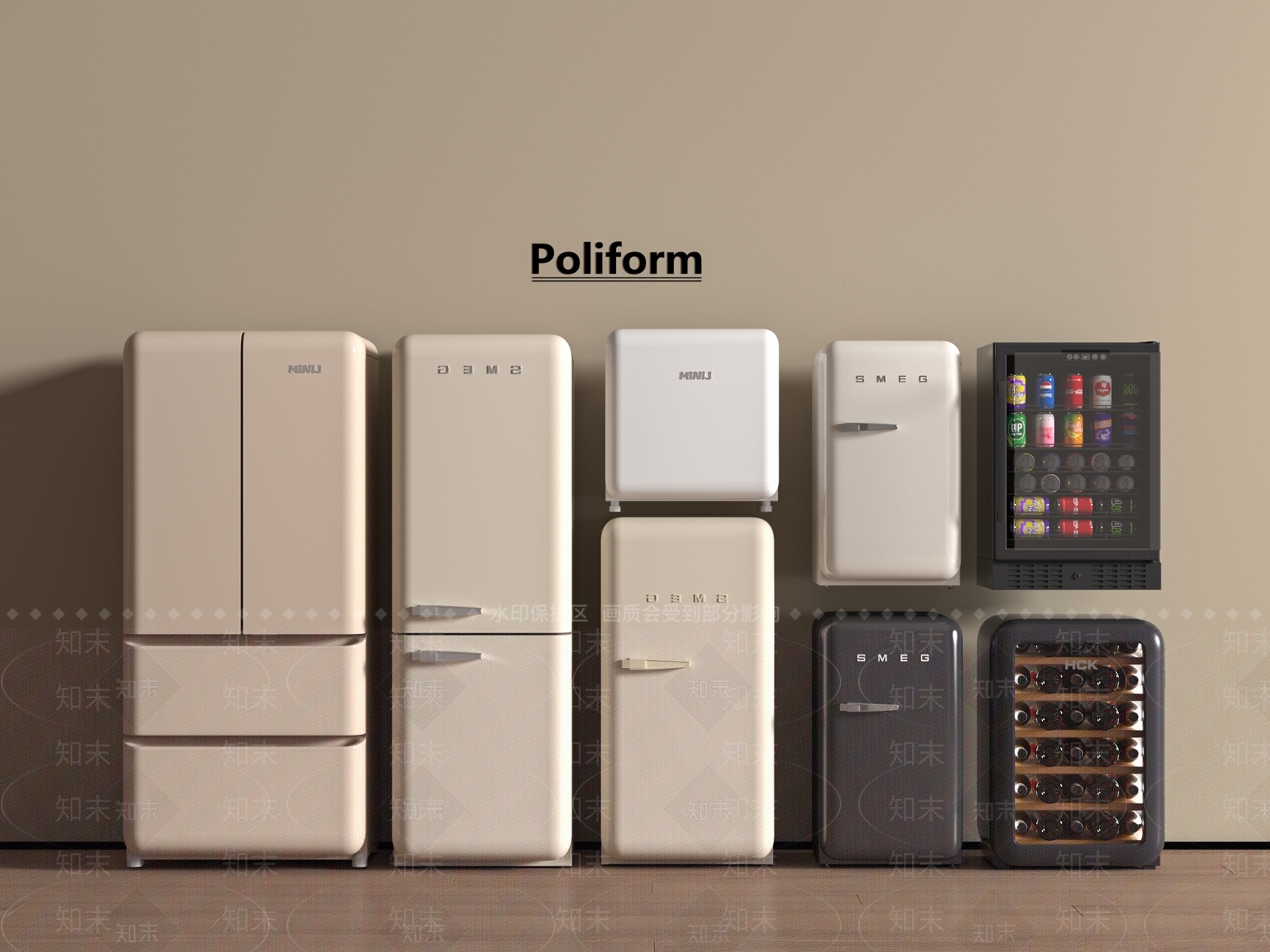 冰箱3D模型下载【ID:1195287245】