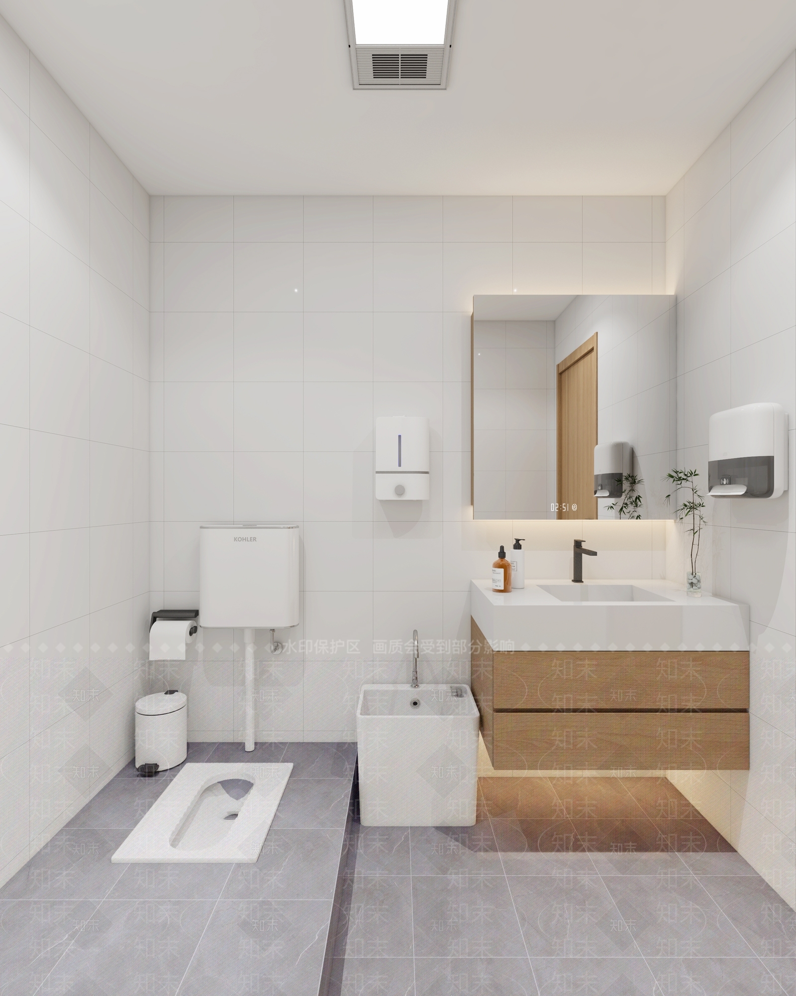 现代公共卫生间3D模型下载【ID:1195288164】