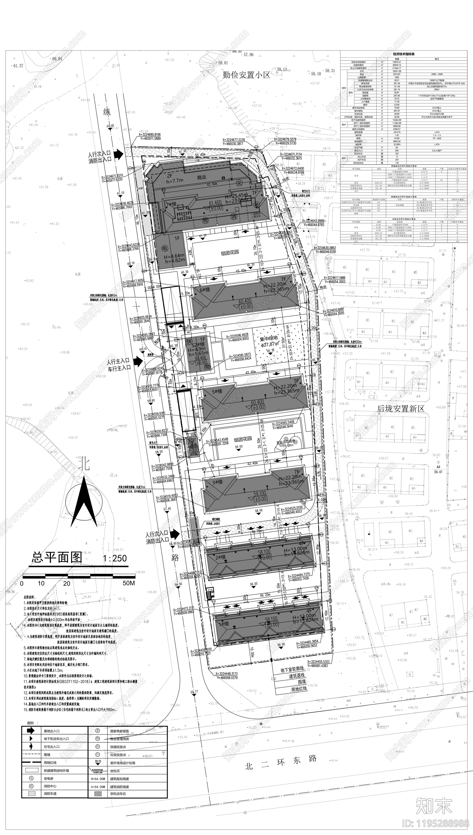 居住区规划施工图下载【ID:1195288988】