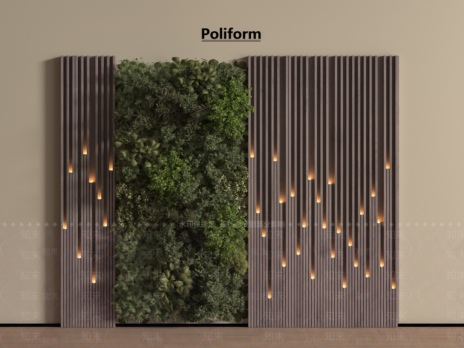 绿植墙SU模型下载【ID:1195290203】