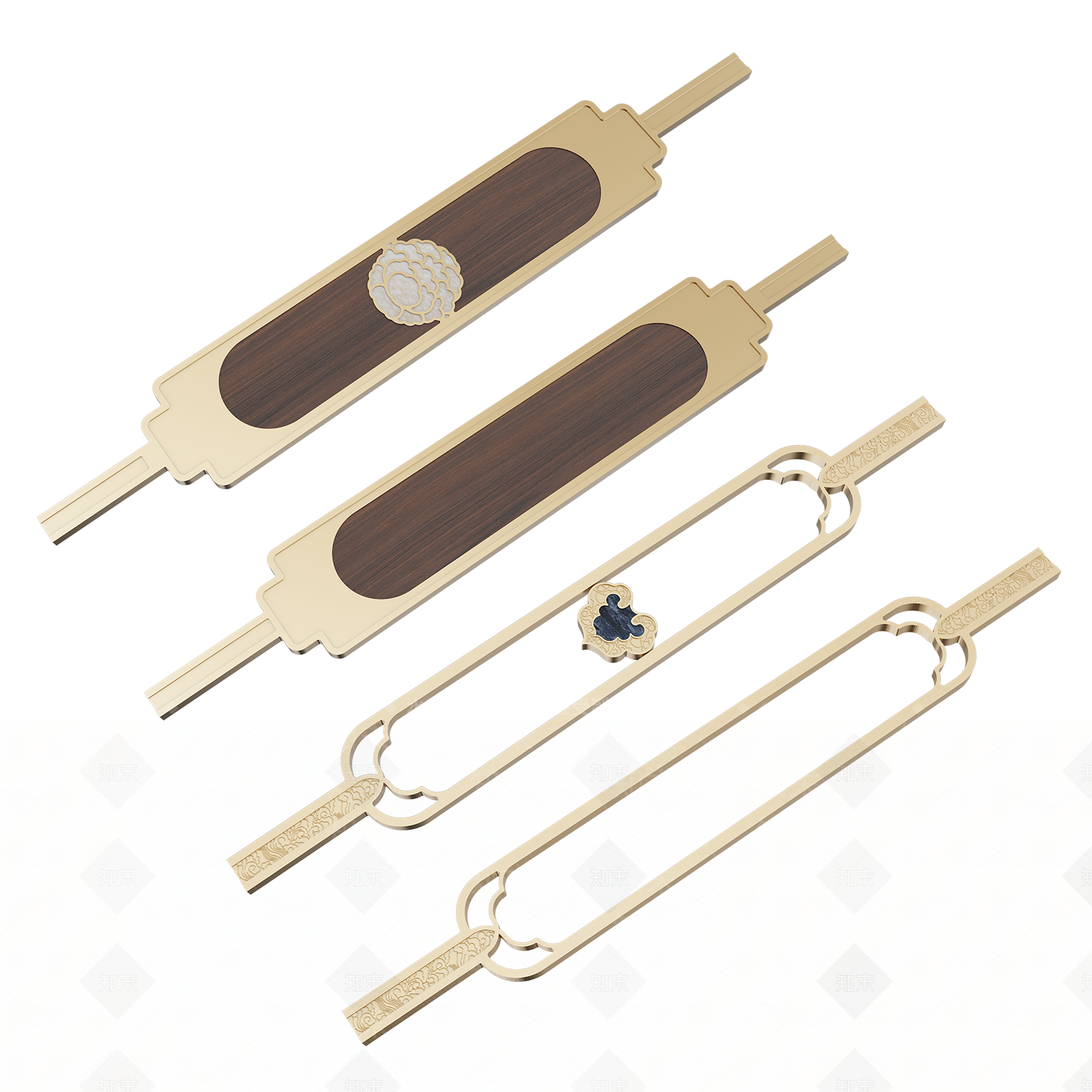 卡洛希楼梯中式护栏单杆3D模型下载【ID:1195295129】