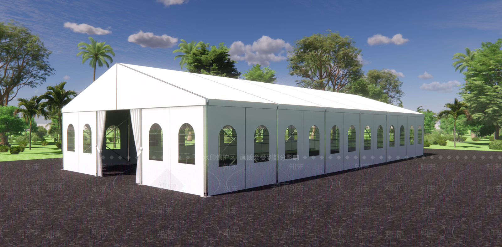 现代欧式其他公共建筑SU模型下载【ID:1195295783】