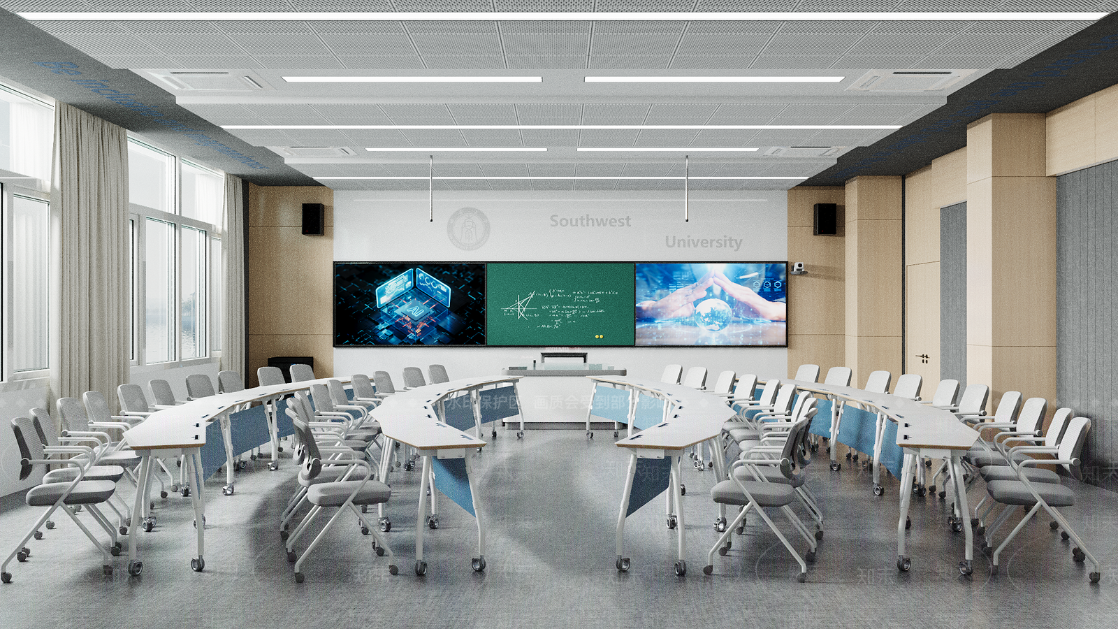 简约现代办公椅3D模型下载【ID:1195297135】