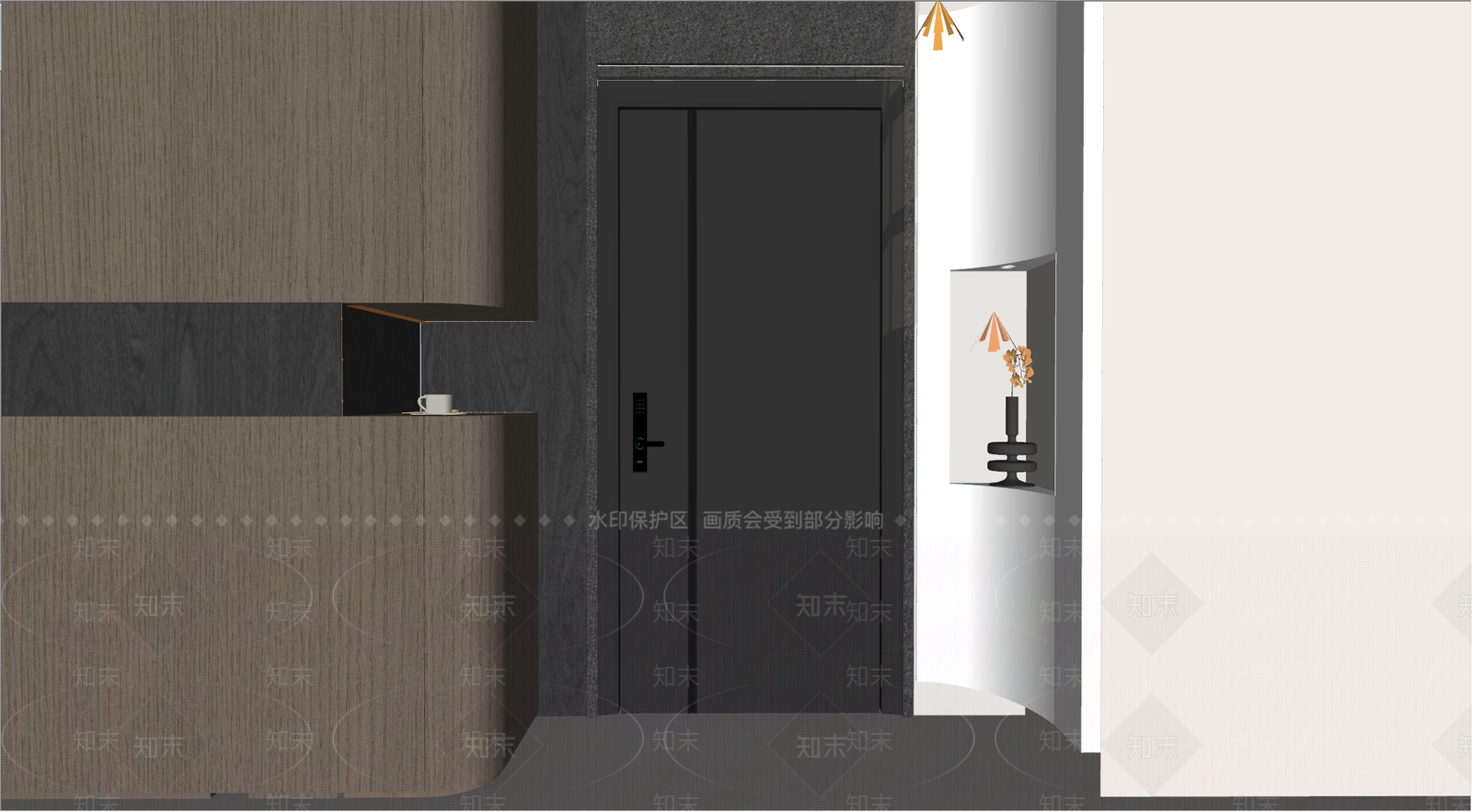 意式现代玄关SU模型下载【ID:1195398412】