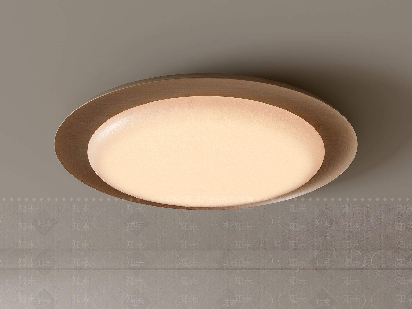 现代吸顶灯3D模型下载【ID:1195298198】