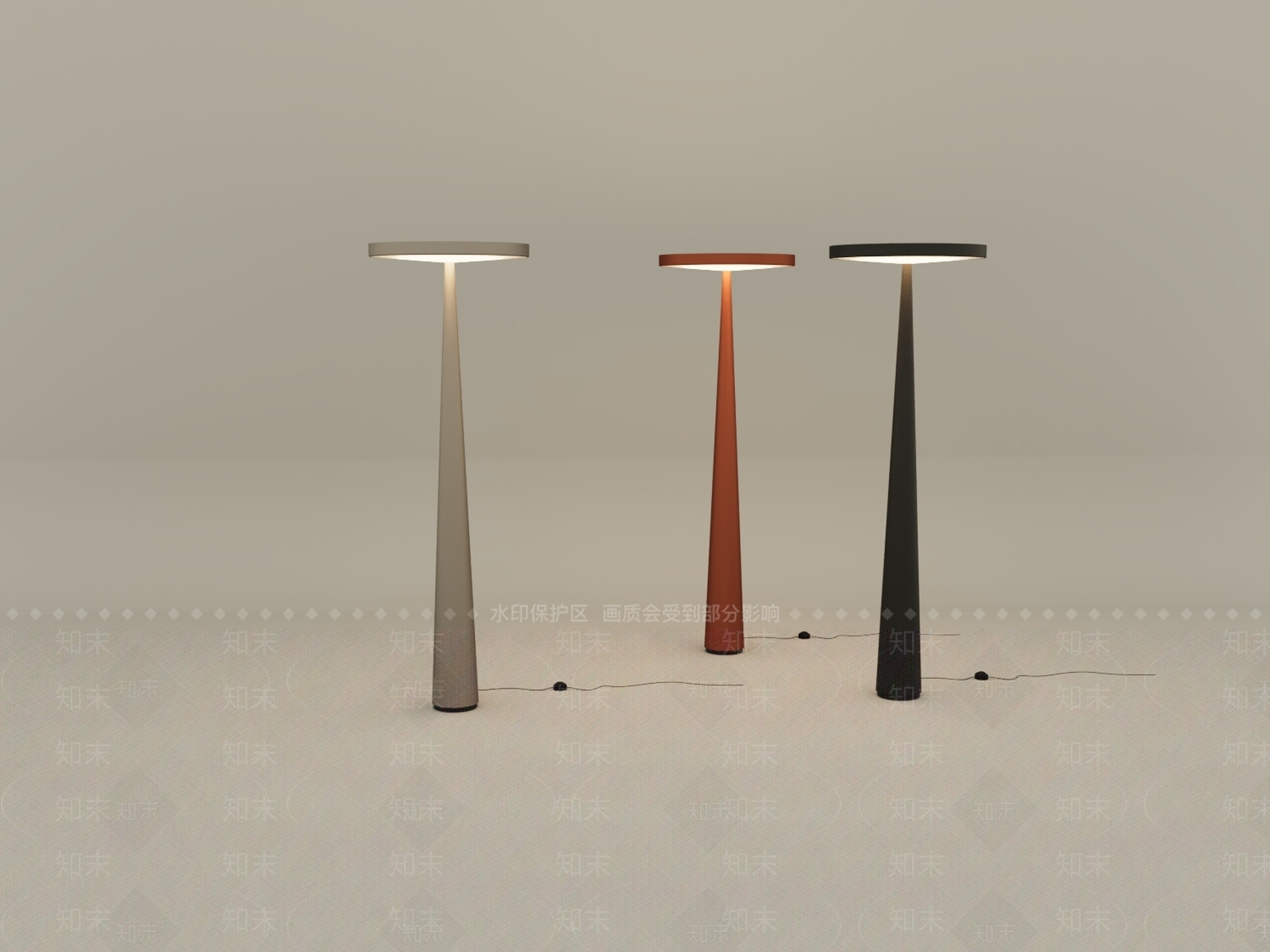 现代落地灯3D模型下载【ID:1195299686】