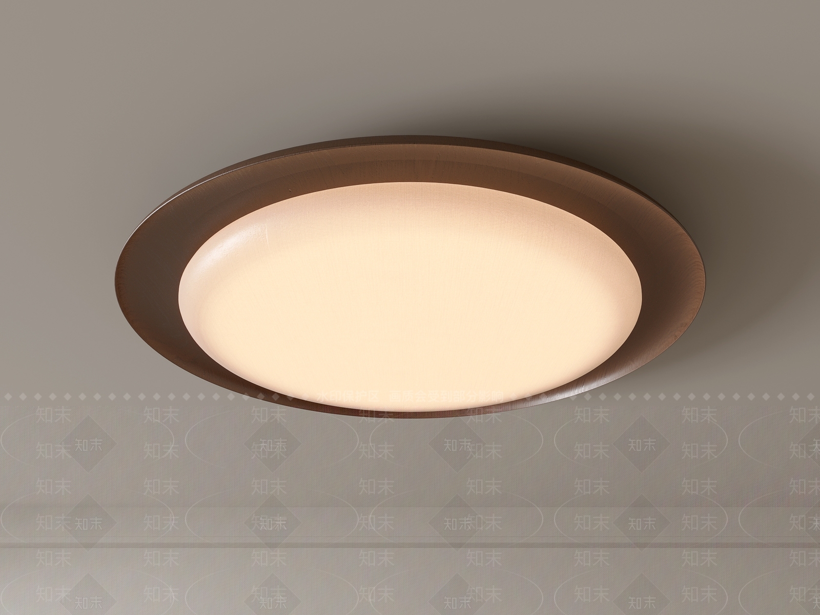 现代吸顶灯3D模型下载【ID:1195300527】