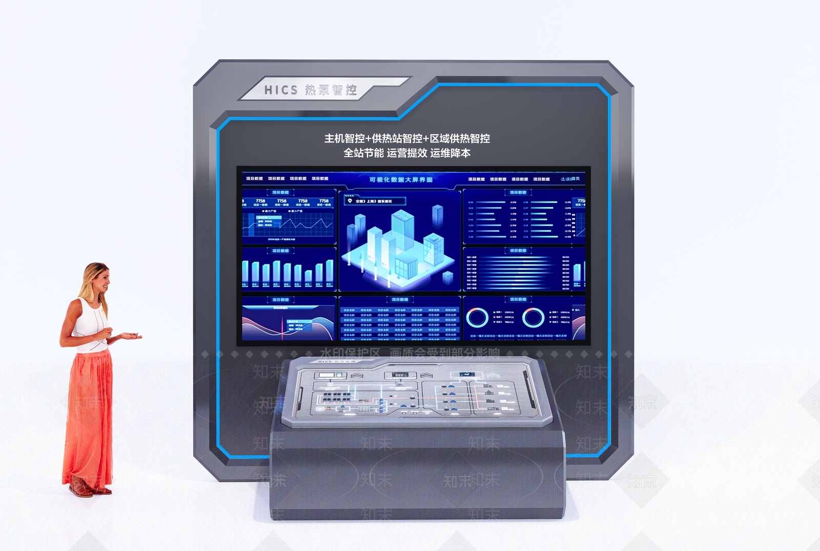 工业科技展厅3D模型下载【ID:1195300688】