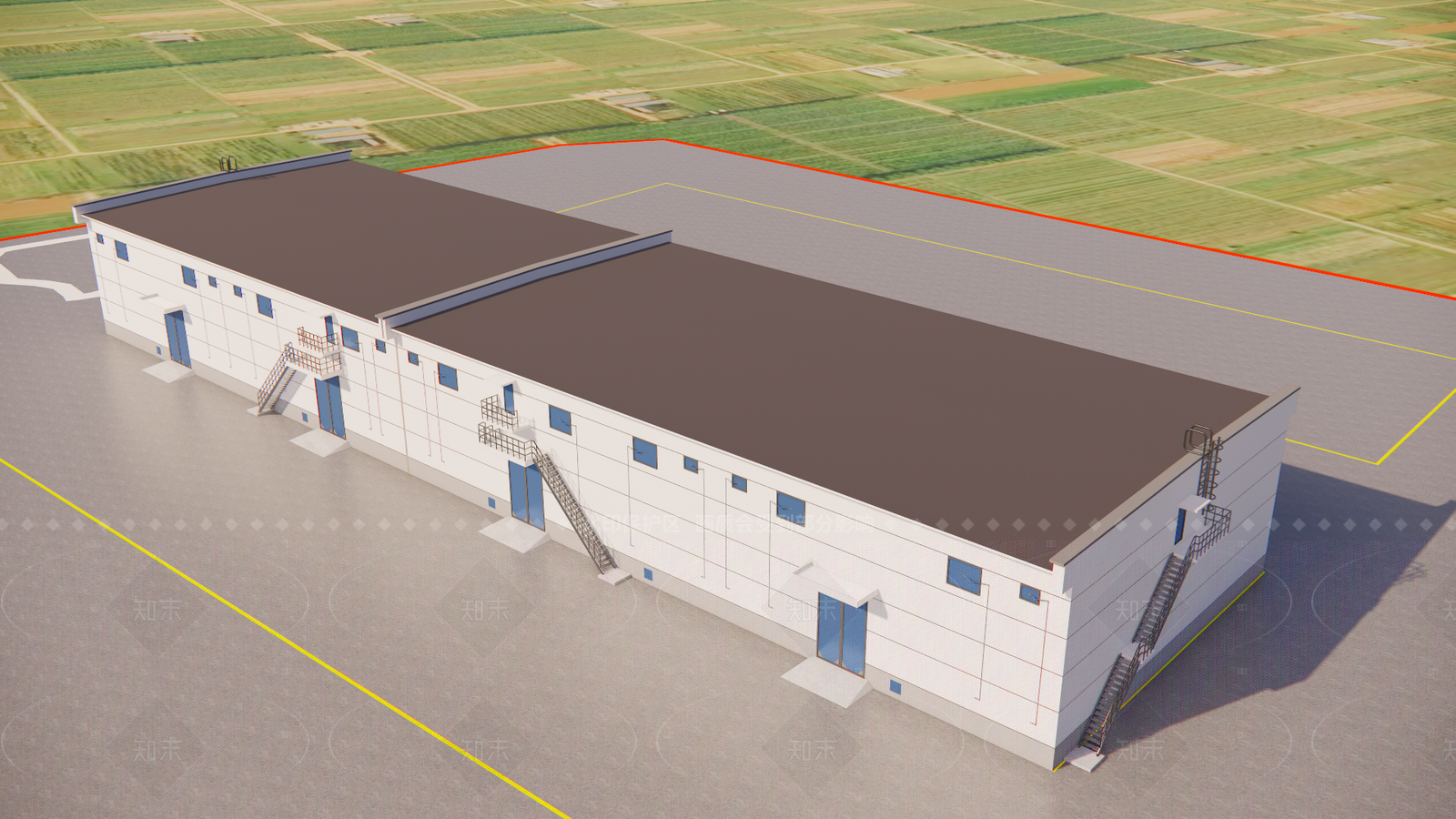 现代仓库SU模型下载【ID:1205401594】