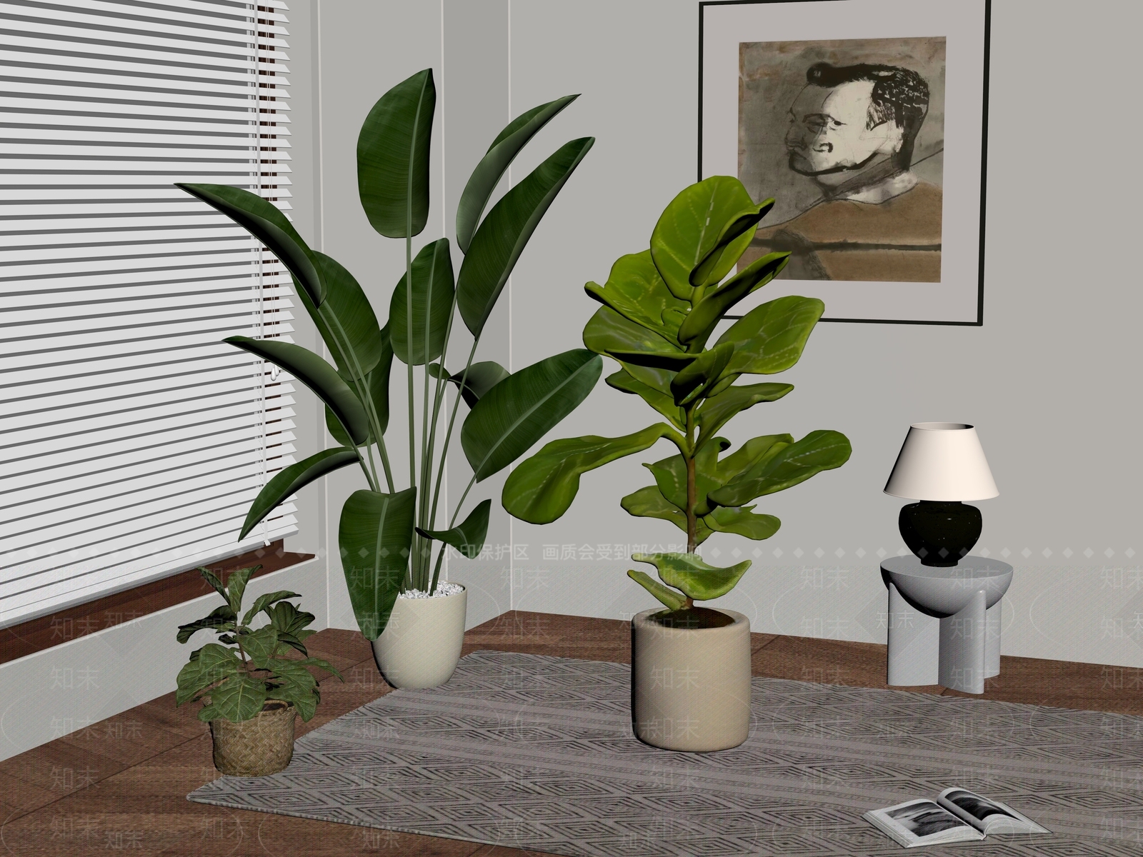 盆栽SU模型下载【ID:1195301252】