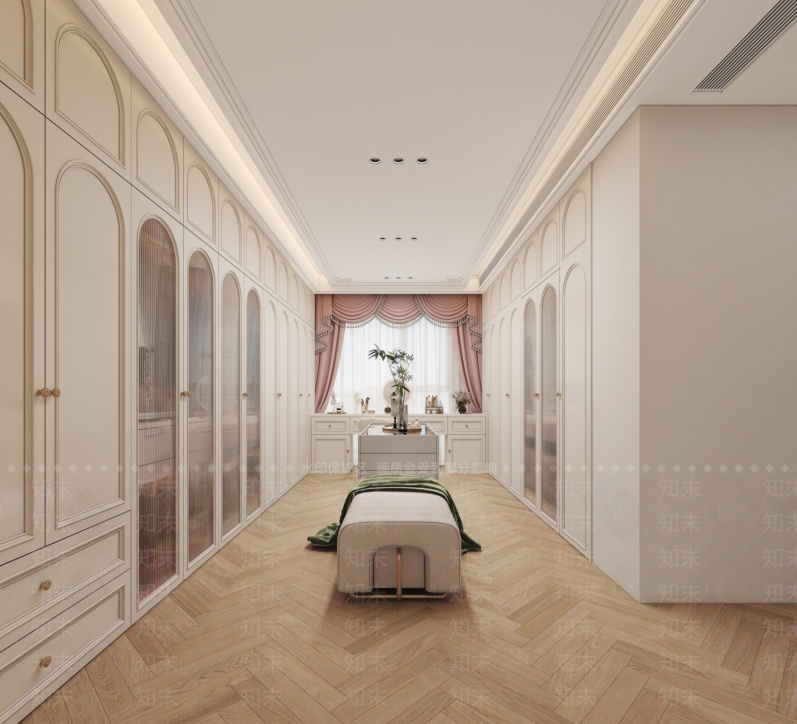 现代衣帽间3D模型下载【ID:1195396896】