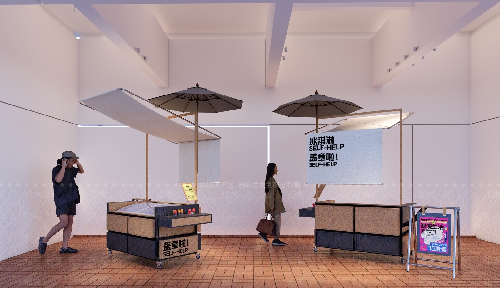 摊位SU模型下载【ID:1195405580】