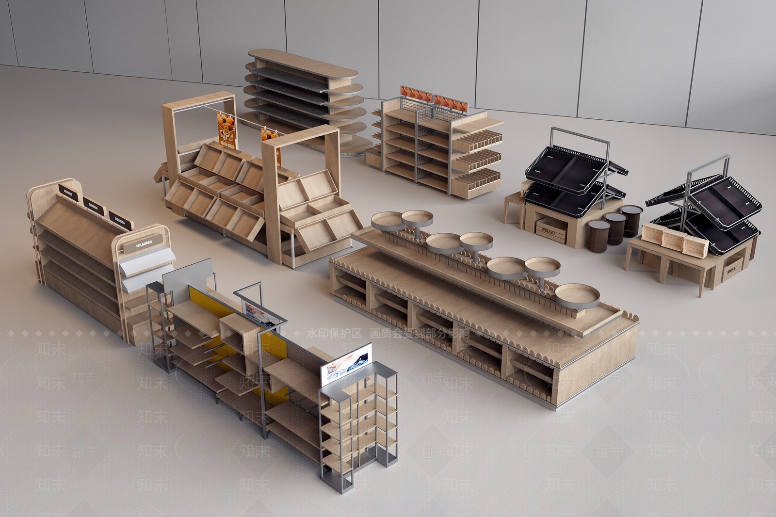 货架3D模型下载【ID:1195405908】