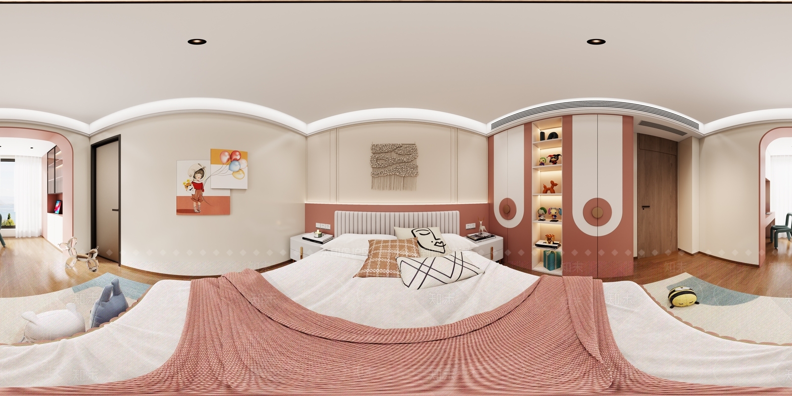 现代女孩房3D模型下载【ID:1195407743】