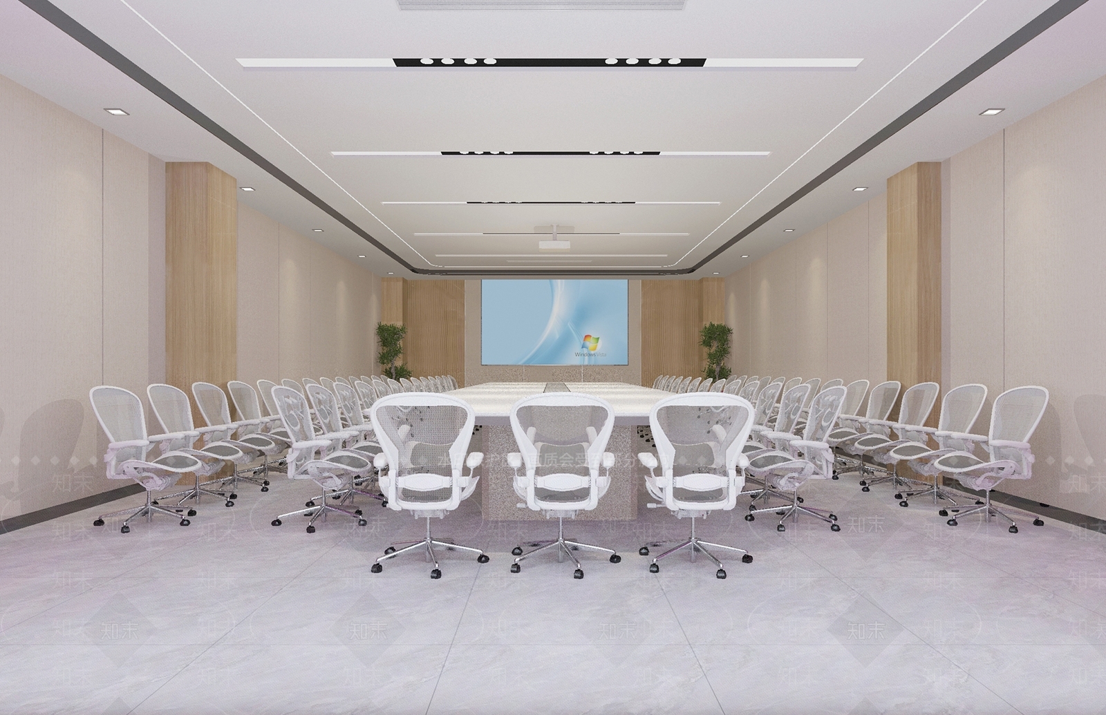 现代会议室3D模型下载【ID:1195411142】