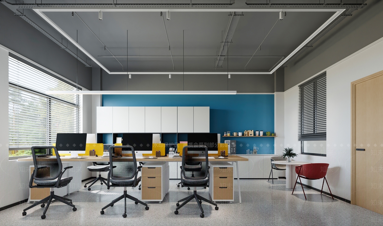 现代工业办公室3D模型下载【ID:1195412650】