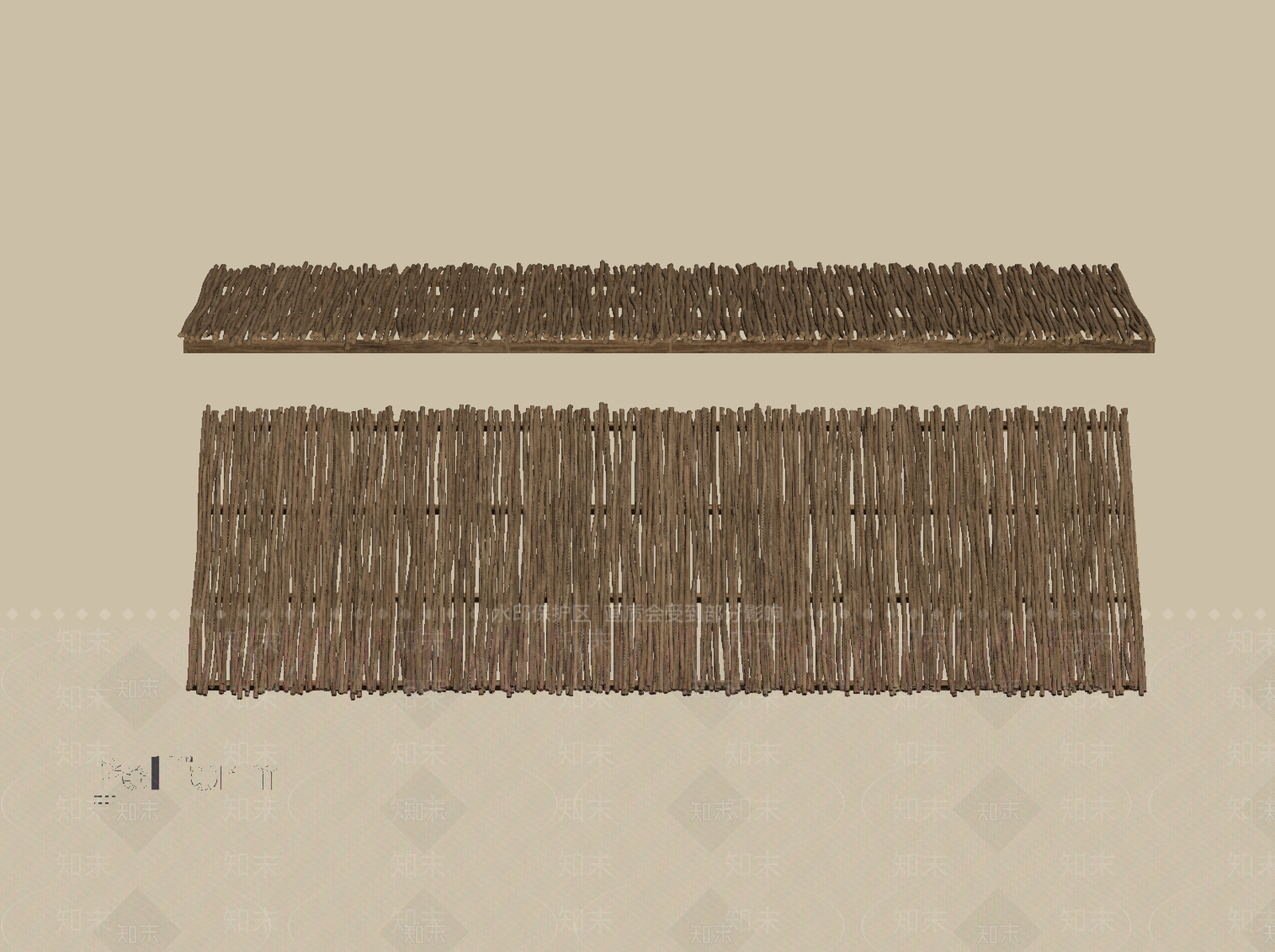 新中式屋檐SU模型下载【ID:1195413046】