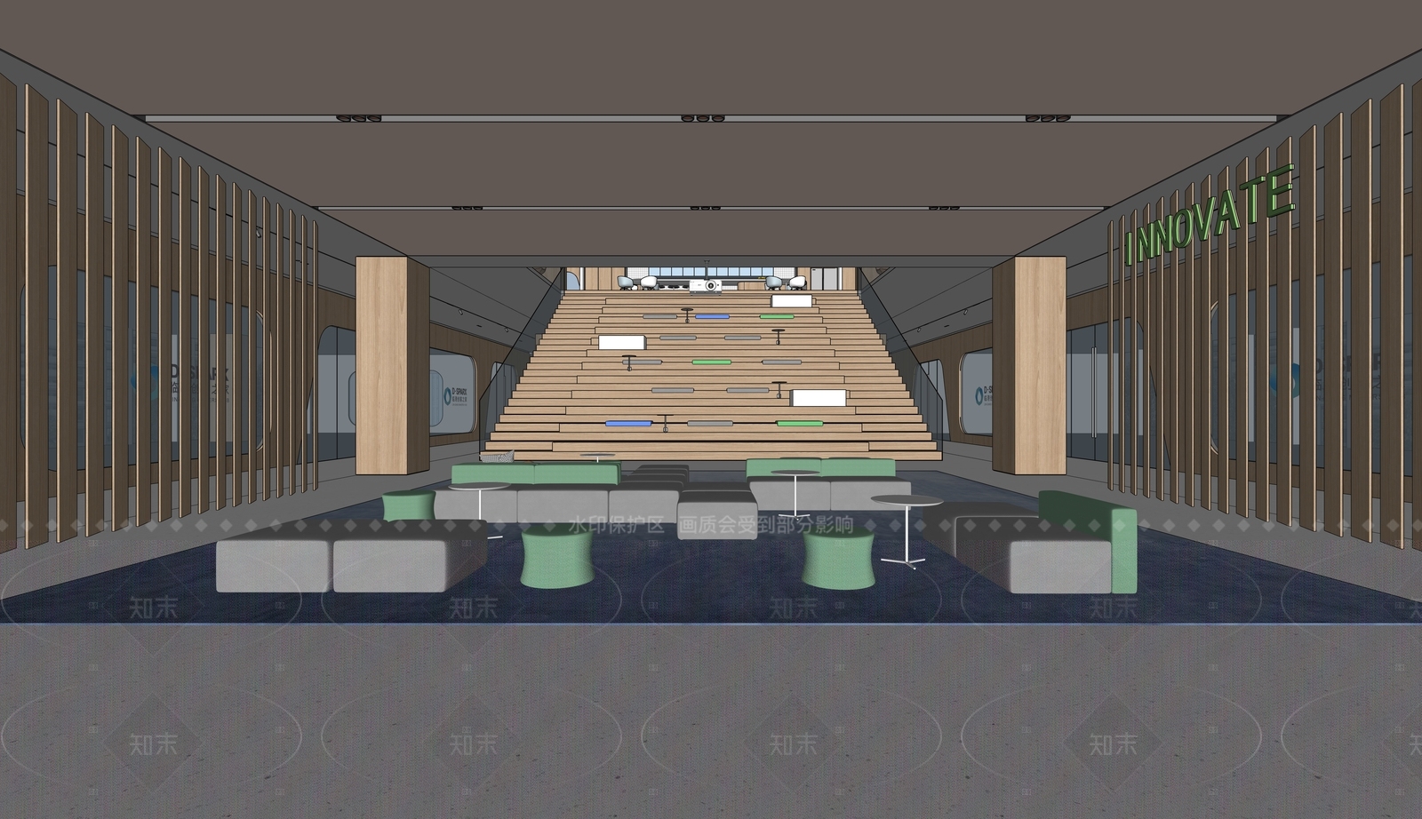 现代其他办公区域SU模型下载【ID:1195414647】