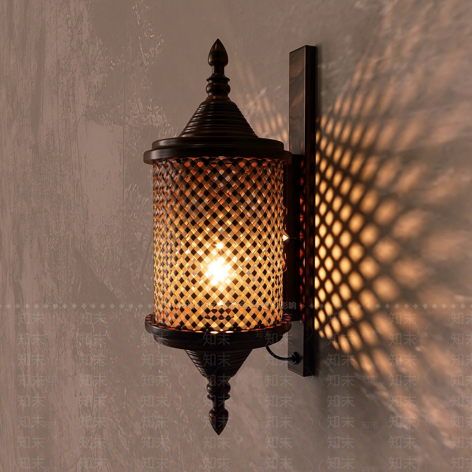 中式中古壁灯3D模型下载【ID:1195417152】