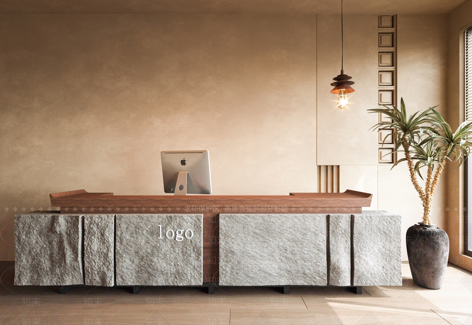 现代中古前台3D模型下载【ID:1195418340】