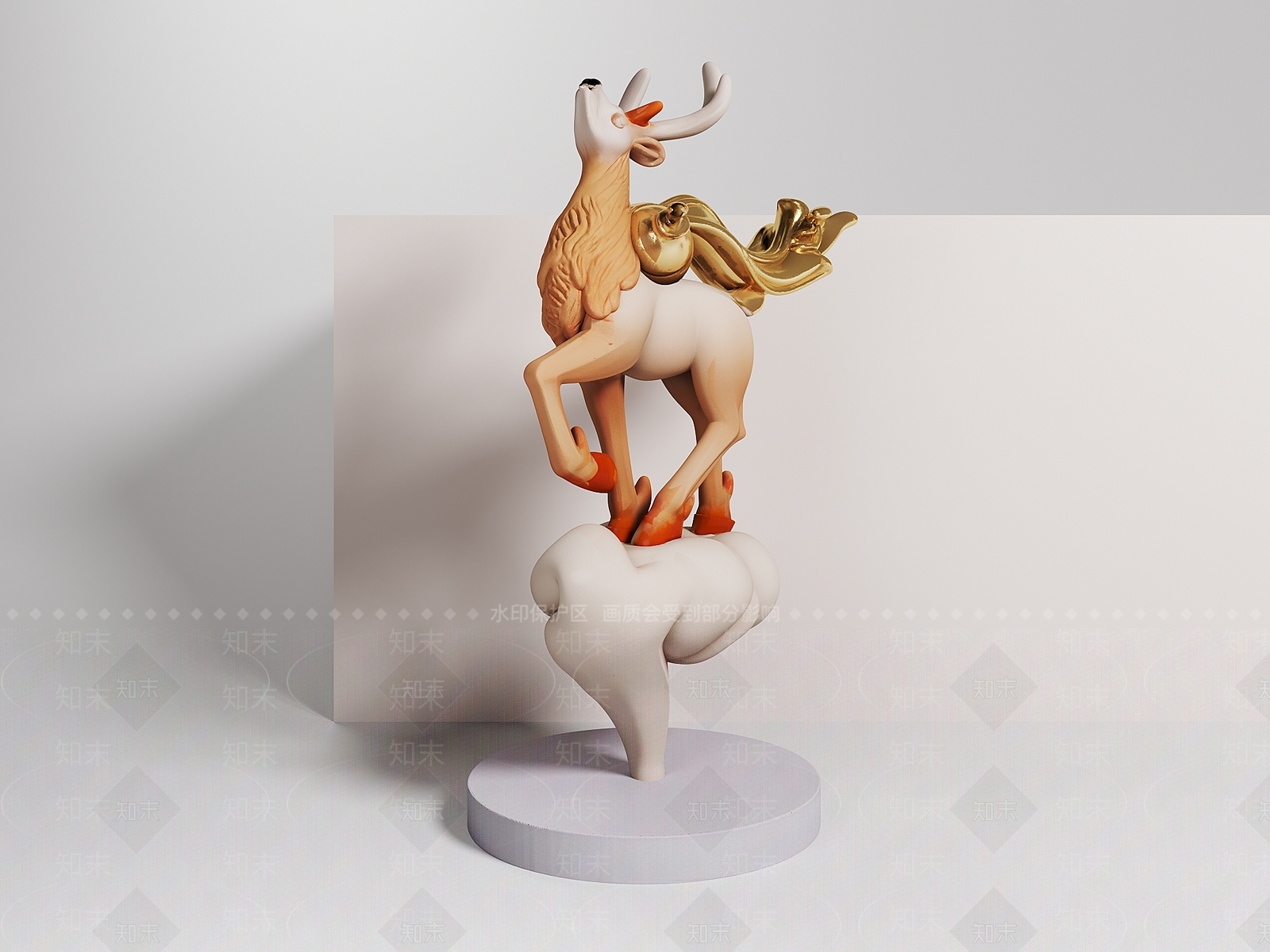 现代轻奢艺术装置3D模型下载【ID:1195419013】