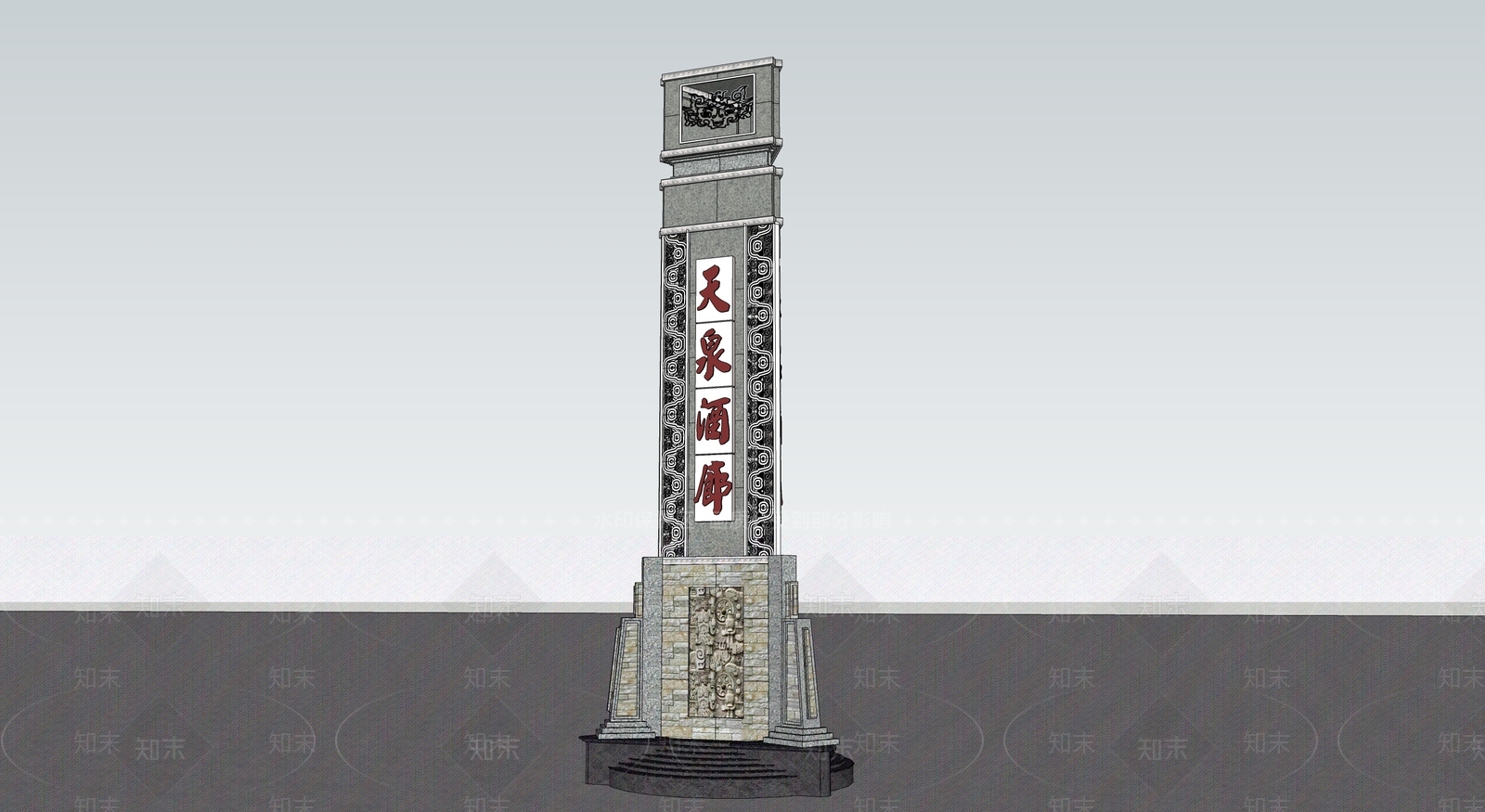 中式其他景观小建筑SU模型下载【ID:1195421837】