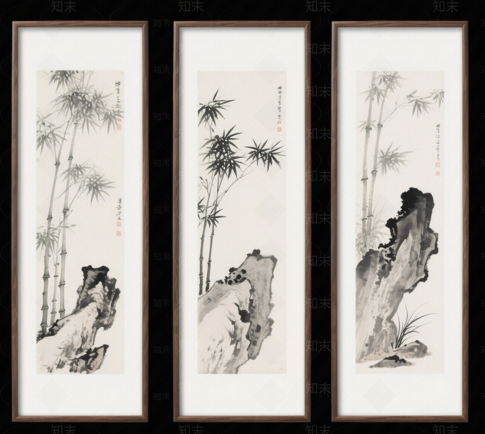 新中式中式其他挂画贴图下载【ID:1195421932】