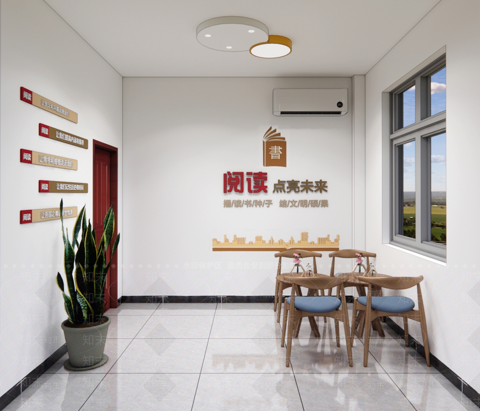 原木其他文化空间SU模型下载【ID:1195428400】