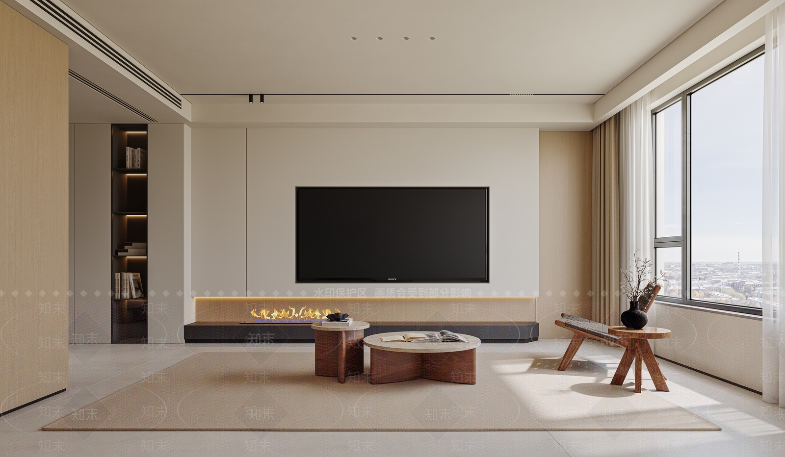 原木三人沙发3D模型下载【ID:1215140486】