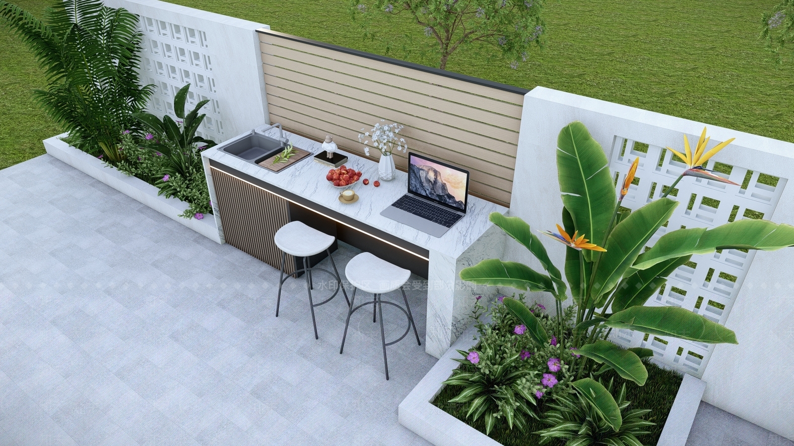 现代其他户外家具SU模型下载【ID:1195424500】