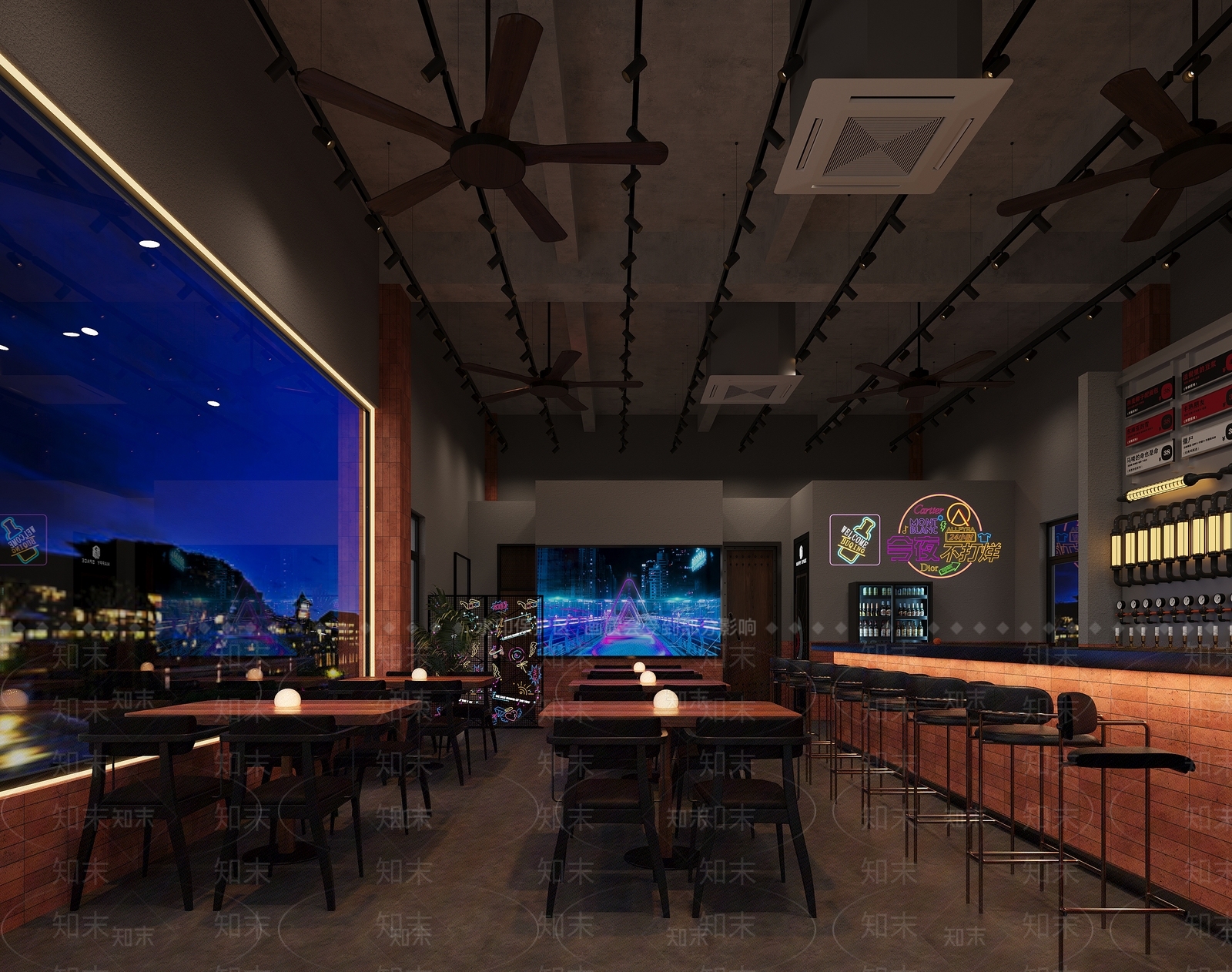现代酒吧3D模型下载【ID:1195432942】