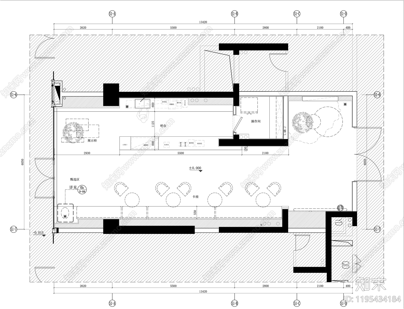 现代轻奢其他商业空间cad施工图下载【ID:1195434184】
