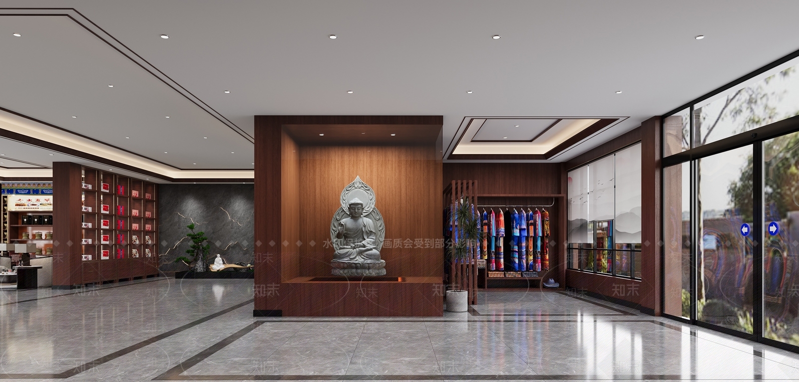 中式大厅3D模型下载【ID:1195436861】