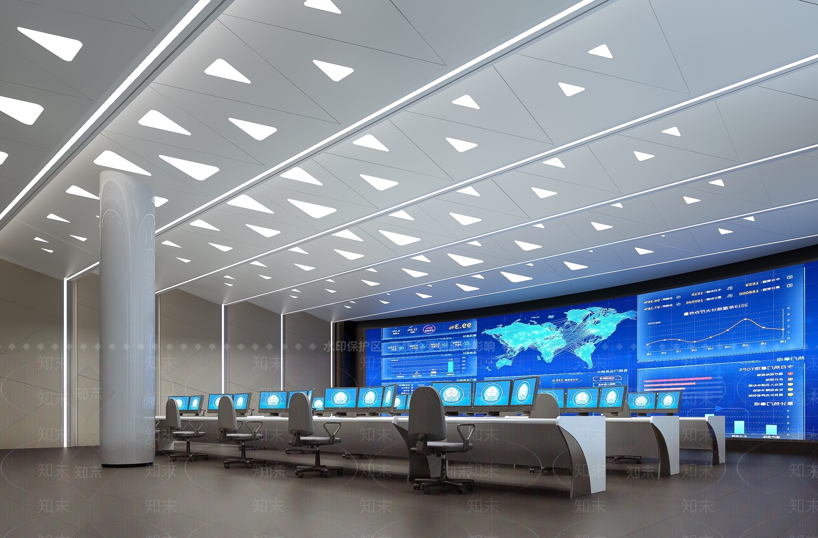 现代其他办公空间3D模型下载【ID:1195445499】