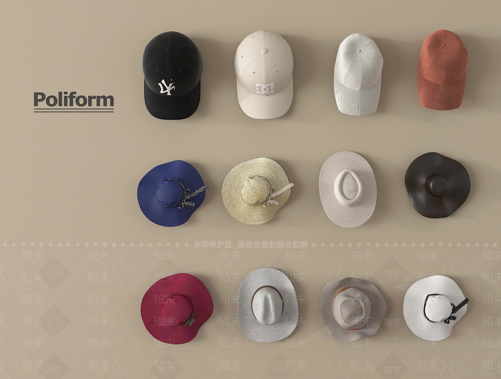 帽子3D模型下载【ID:1195438117】