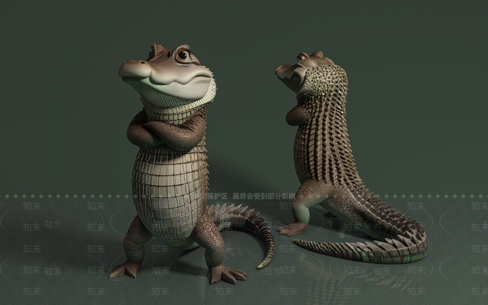 水生类动物3D模型下载【ID:1195438312】
