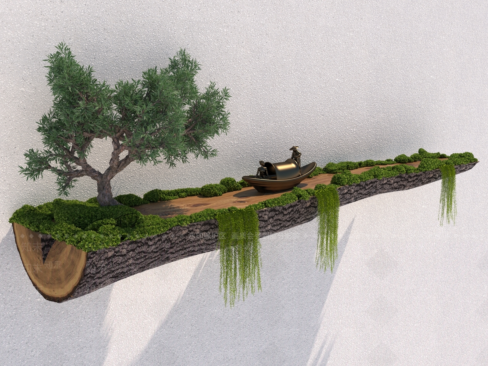 现代新中式挂件3D模型下载【ID:1195440330】