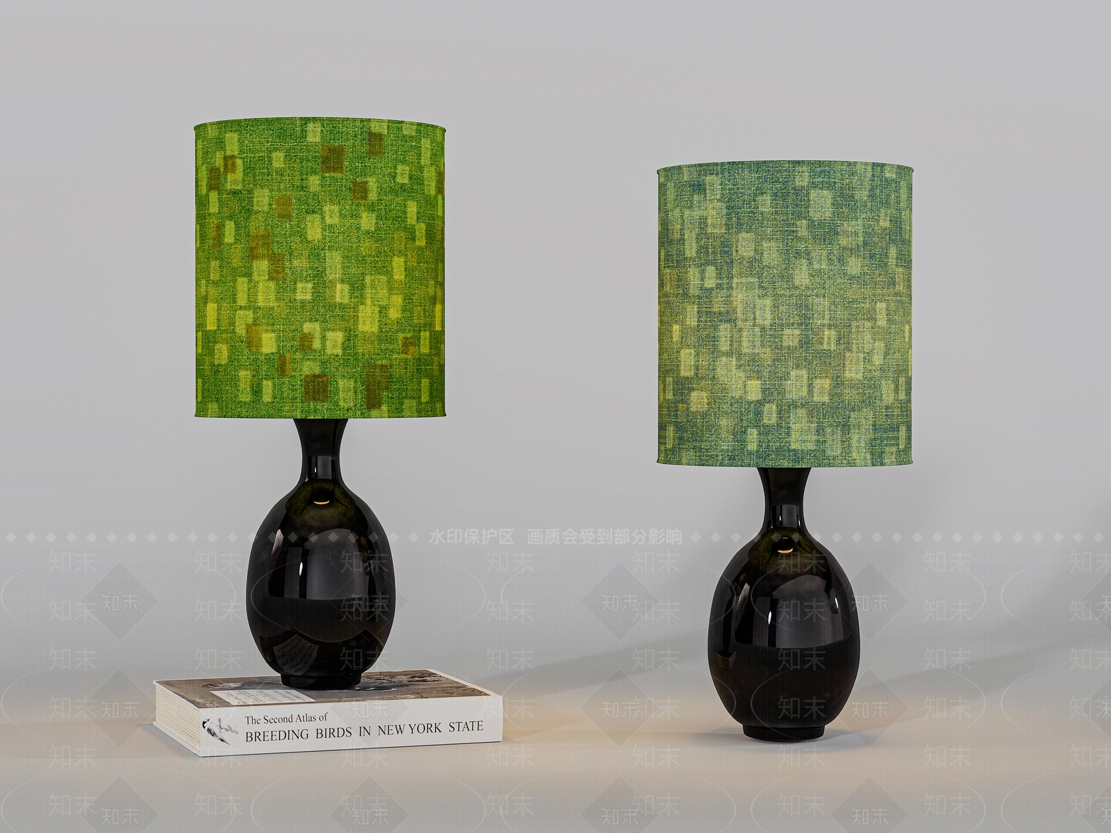 法式台灯3D模型下载【ID:1195440655】