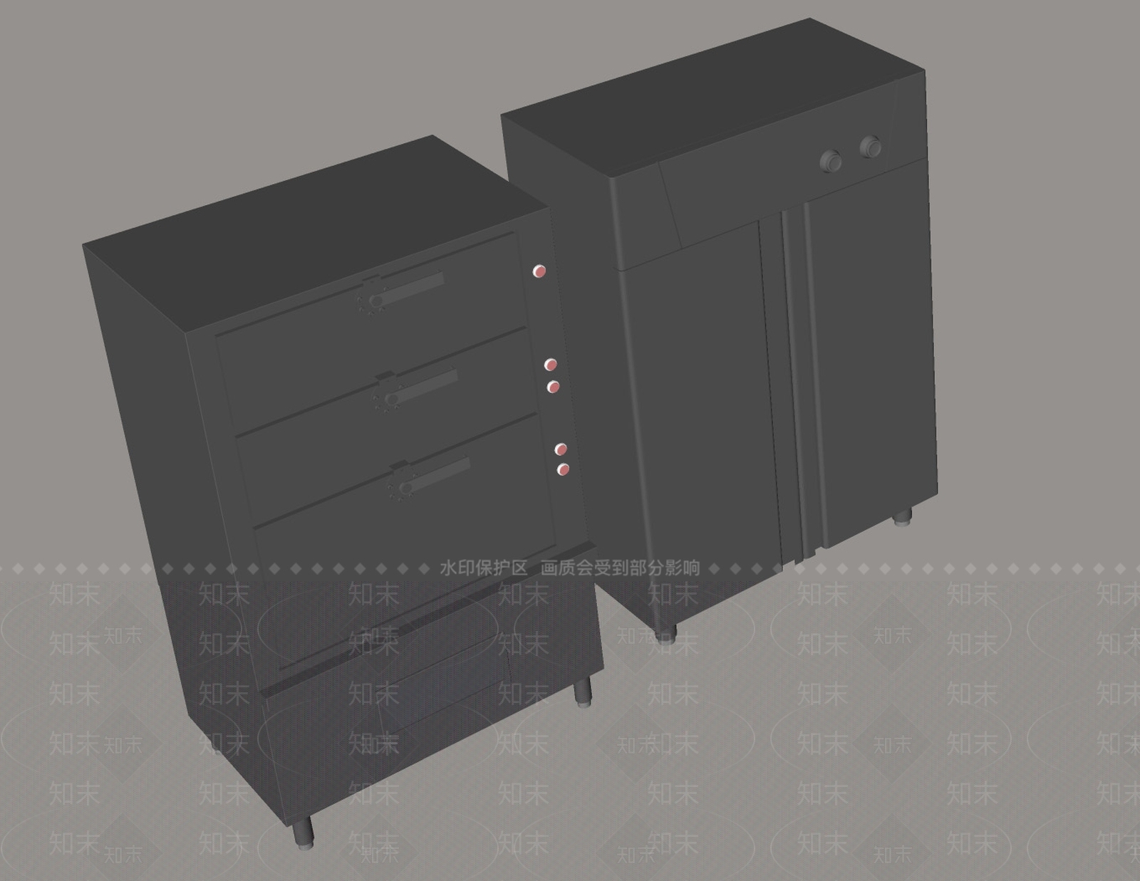 厨房用品组合SU模型下载【ID:1195440867】