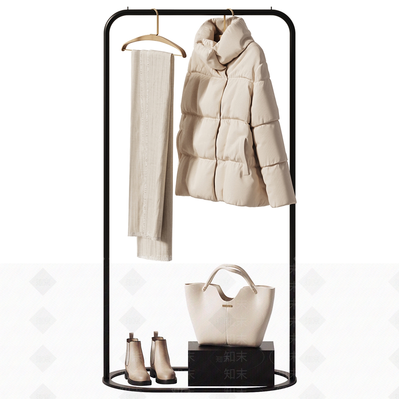 衣服3D模型渲染效果图