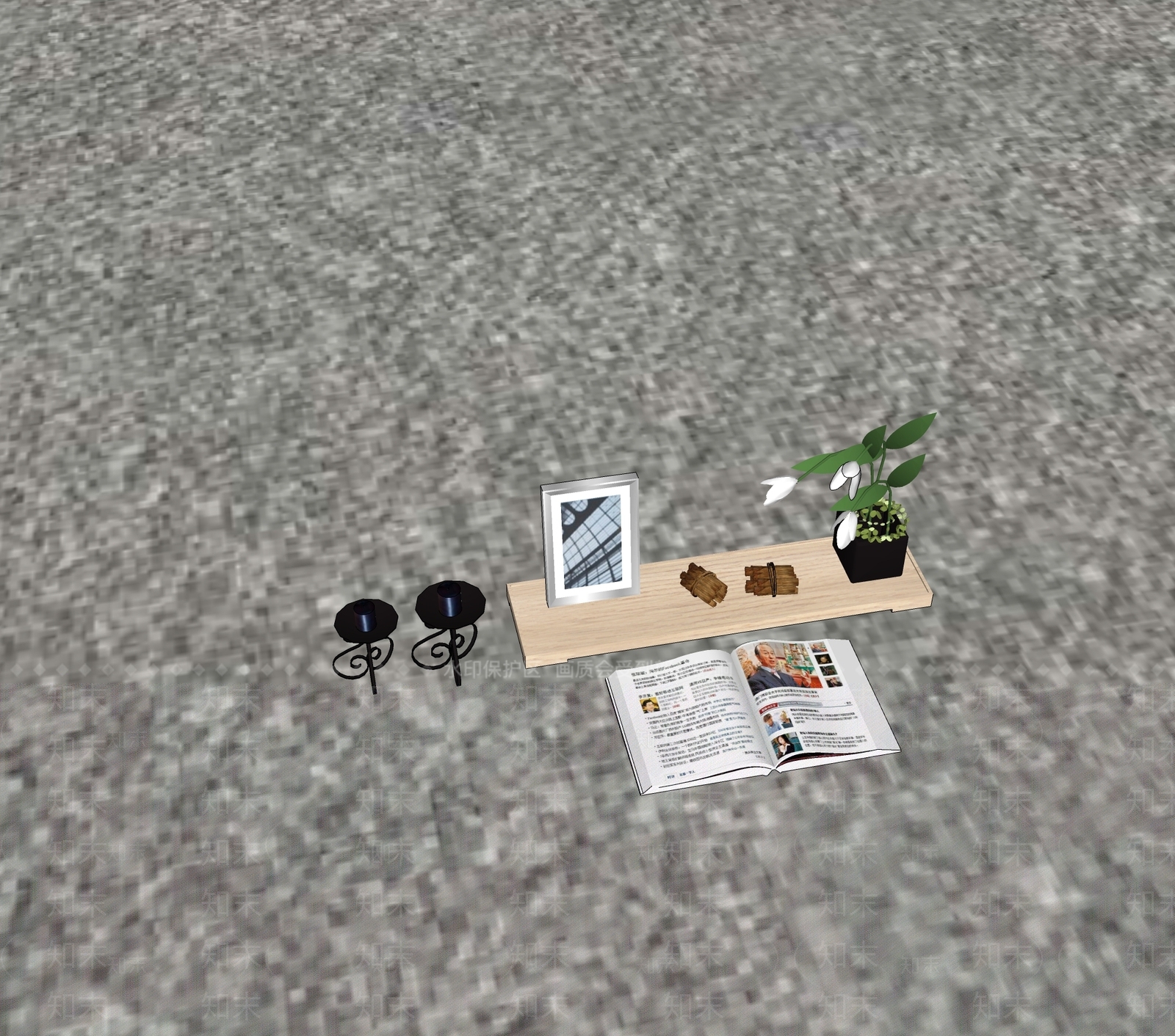 现代其他摆件SU模型下载【ID:1195444797】